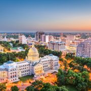 Sweeping views of Jackson, MS skyline