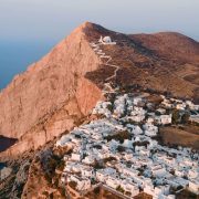 Aerial View Of Folegandros, Greece